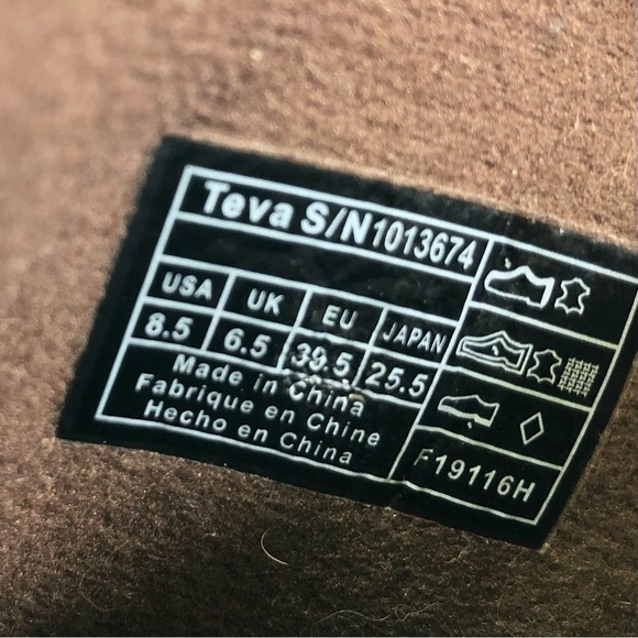 Teva Foxy mules clogs slingback brown leather 8.5 - Picture 11 of 12